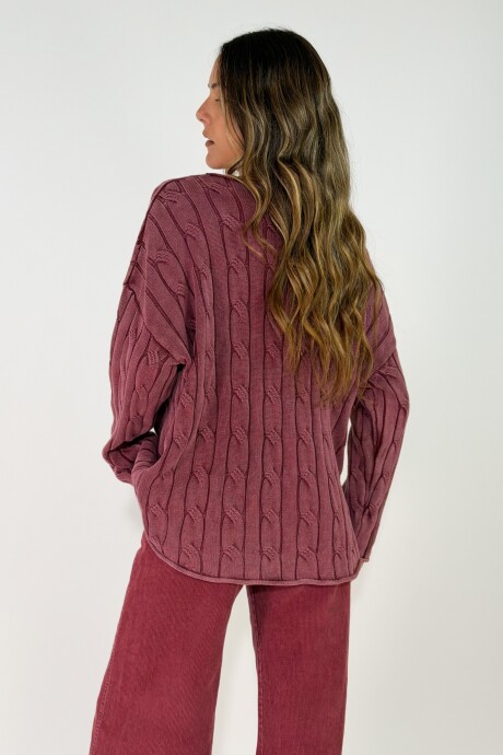 SWEATER FLORA Magenta