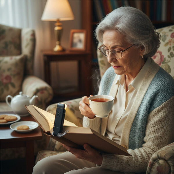 Luz Para Lectura Libros Led Portatil Recargable Nocturna Color Negro