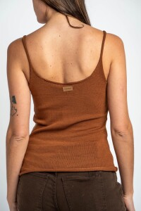 Top Tejido Marron