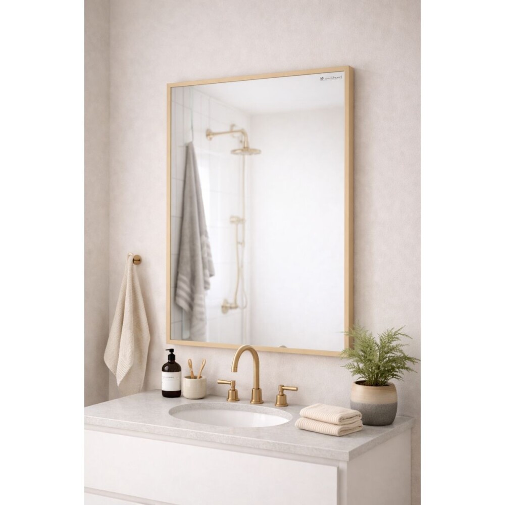 Espejo en madera Bisonte 600x850 beige COZIMAX Espejo En Madera Bisonte 600x850 Beige Cozimax