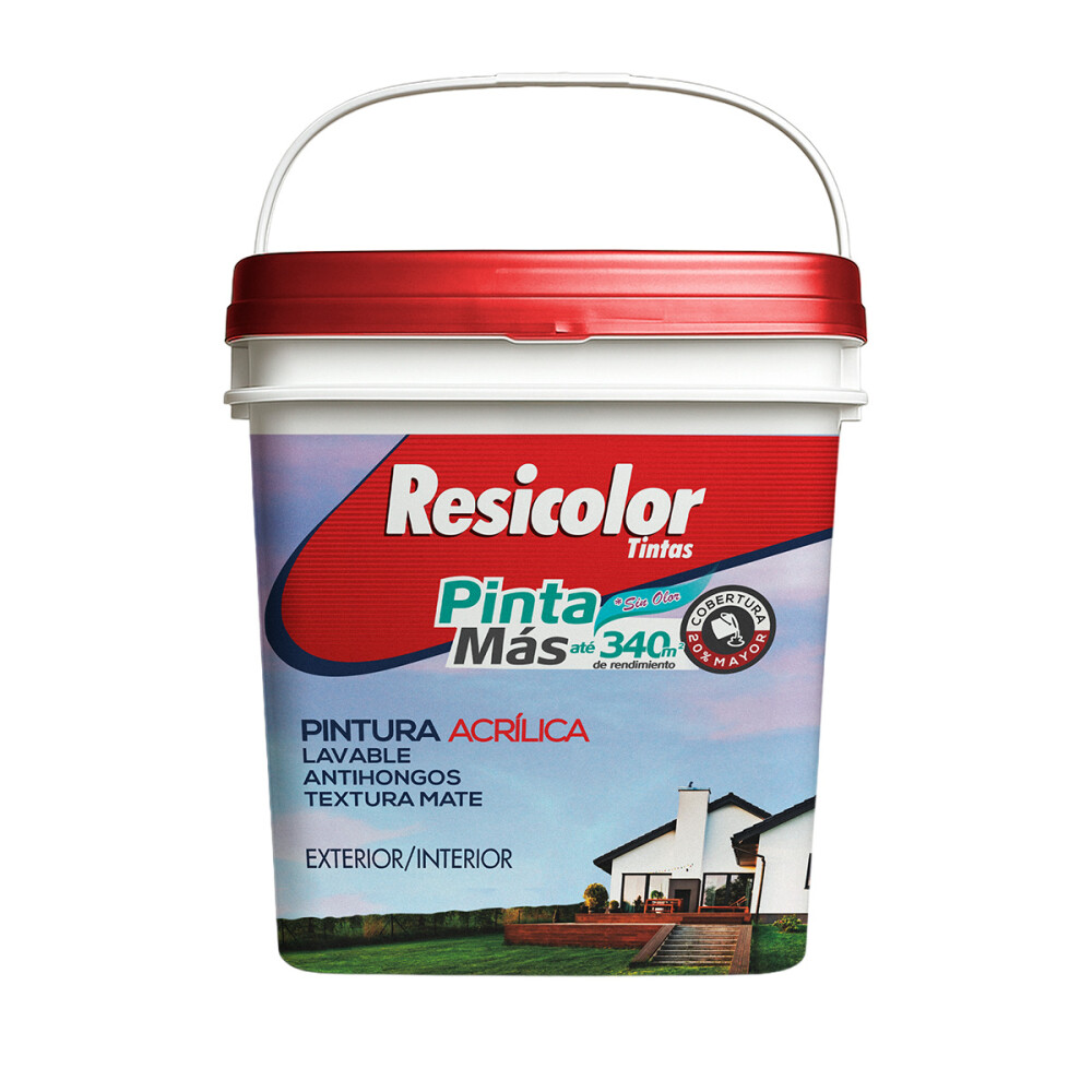 PINTURA PINTA MAS LATEX INTERIOR / EXTERIOR BLANCO 18 lts. Pintura Pinta Mas Latex Interior / Exterior Blanco 18 Lts.