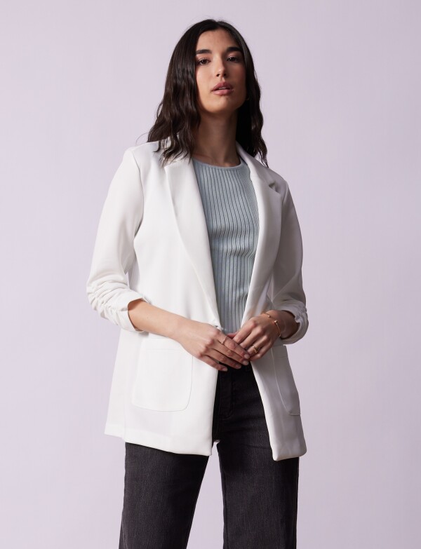 Blazer Manga Frunces CRUDO