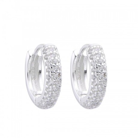 Par de aros de plata 925 con circionas. Par de aros de plata 925 con circionas.