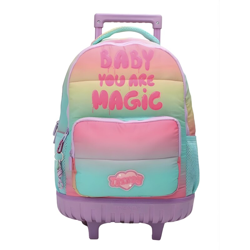 Mochila Trendy con Carro Multicolor Mochila Trendy con Carro Multicolor