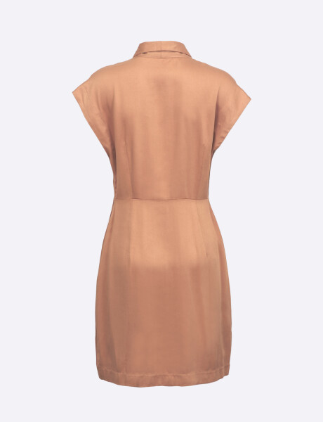 Vestido corto durazno