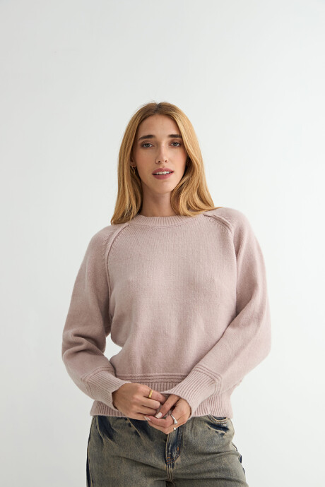 BUZO TEJIDO CALÉNDULA ROSADO