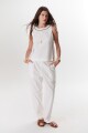 PANTALON LINO STRECH BLANCO