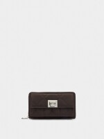 Cartera Acolchoada Con Textura Suave burdeos