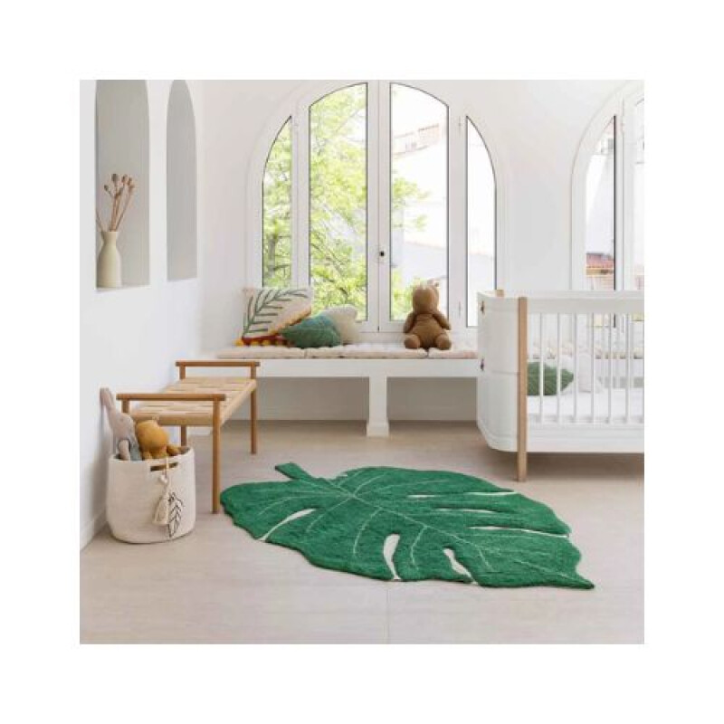 Alfombra lavable - Leaf - Verde - Lorena Canals Alfombra Lavable - Leaf - Verde - Lorena Canals