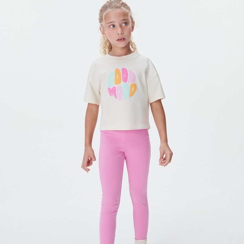 CALCA LEGGING FEM ROSA CLARO