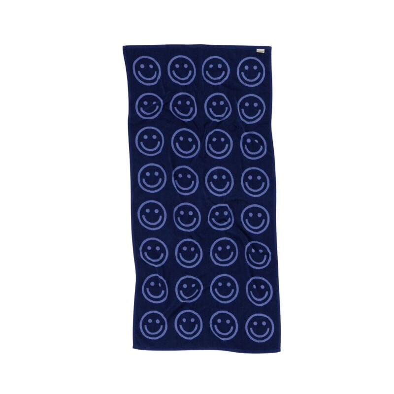 Toallón De Baño 100% algodón orgánico 152x76 Cm Happy Blue