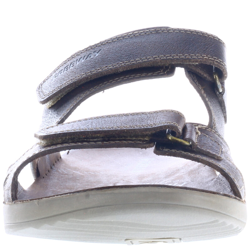 Sandalias de Hombre Freeway Casual c/Velcros Marrón Chocolate