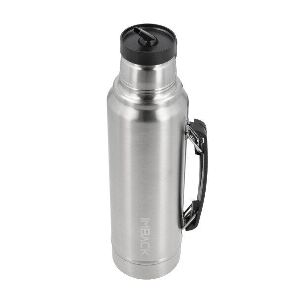 Termo 1300 Litro Acero Inoxidable Doble Capa 2 Picos Cebador Con Manija Termico Imback Color Plateado Termo 1300 Litro Acero Inoxidable Doble Capa 2 Picos Cebador Con Manija Termico Imback Color Plateado