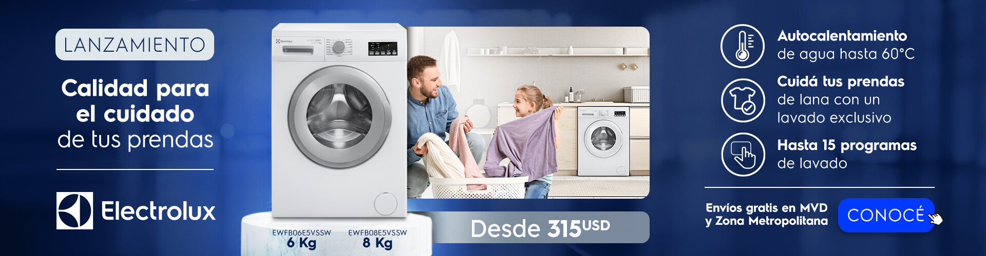 Lavarropas Electrolux