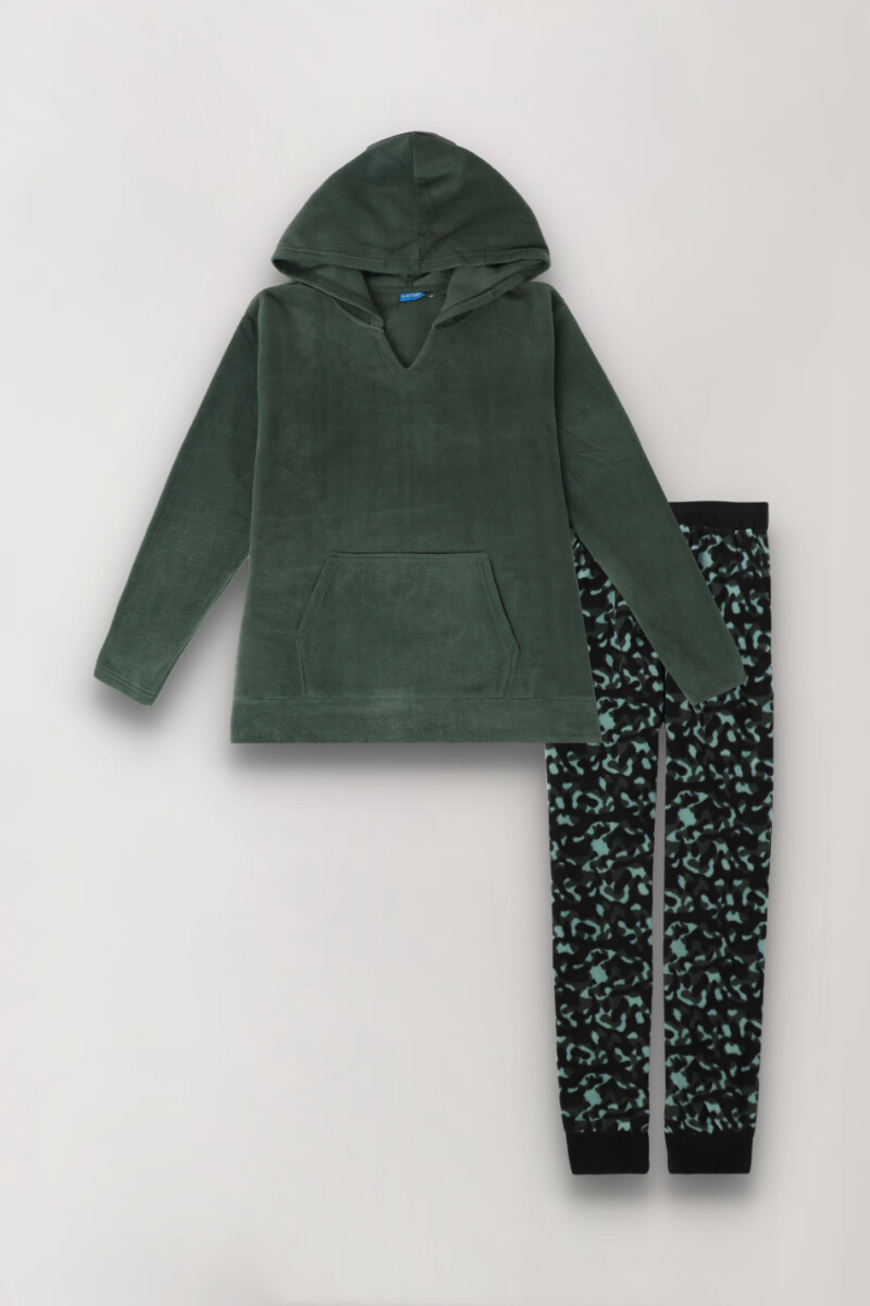 Pijama aquila - Verde oscuro 