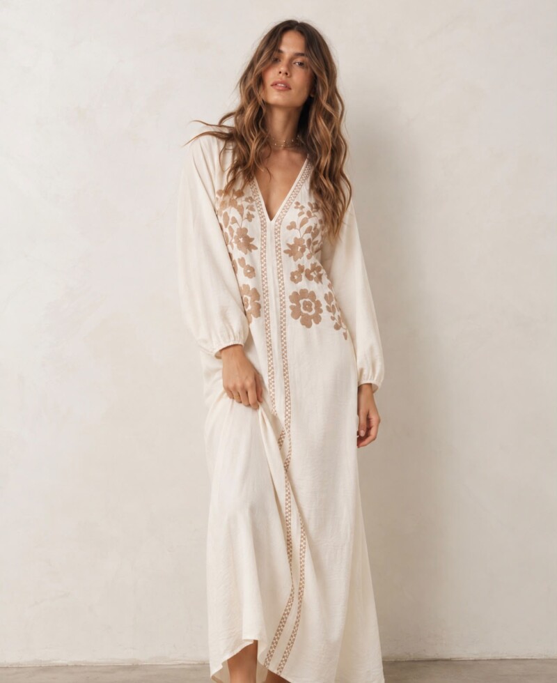 Vestido Savia crudo