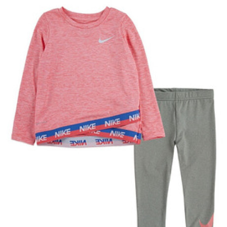 Conjunto Nike Nena Dri Fit Grey/Pink S/C