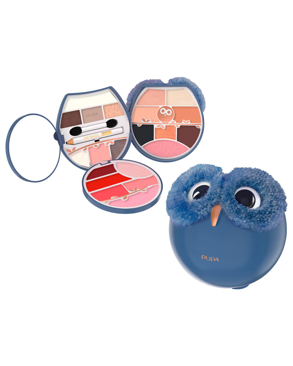 Set de Maquillaje para Rostro Ojos y Labios Pupa Owl 4 Warm Shades 