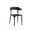 Silla Plastico Lumax Venezia Reforzada Apilable exterior Negro