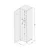 MULTIUSO COCINA SOLE R 933 1puerta c/rueda Blanco N/A