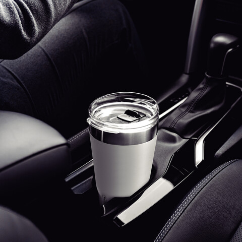 Vaso térmico blanco con tapa 550ml. "EXATA" TF6713
