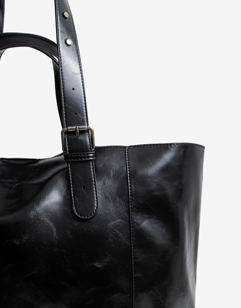 Shopper Cartera Shopper Con Tachas - Negro