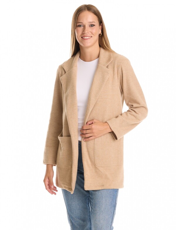 Blazer Cozy BEIGE OSCURO