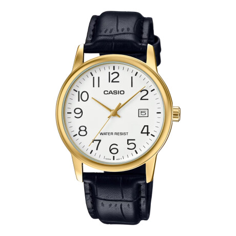 Reloj CASIO MTPV002GL-7B2UDF Cuero Negro Esfera 37mm 0