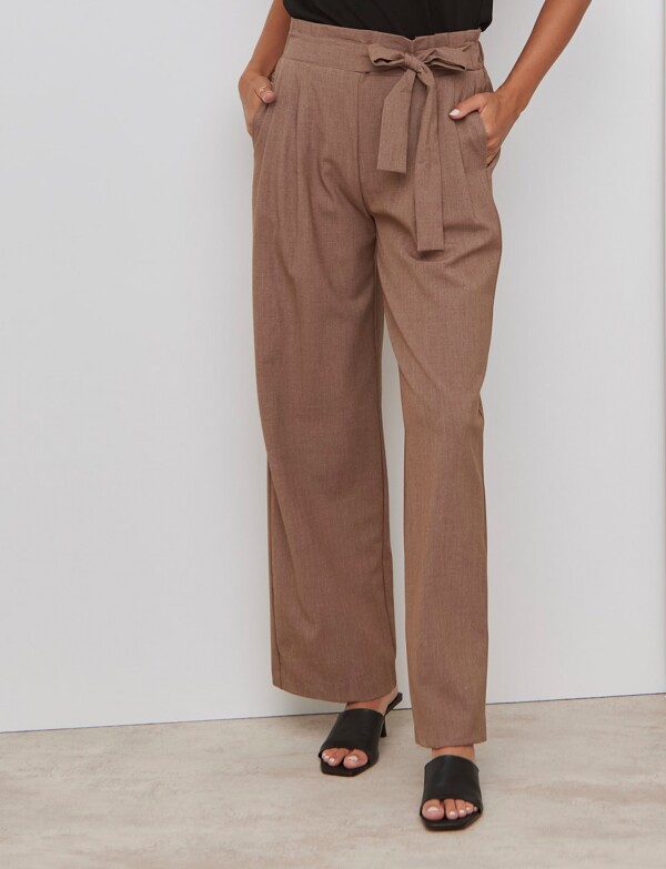 Pantalon Palazzo TOSTADO