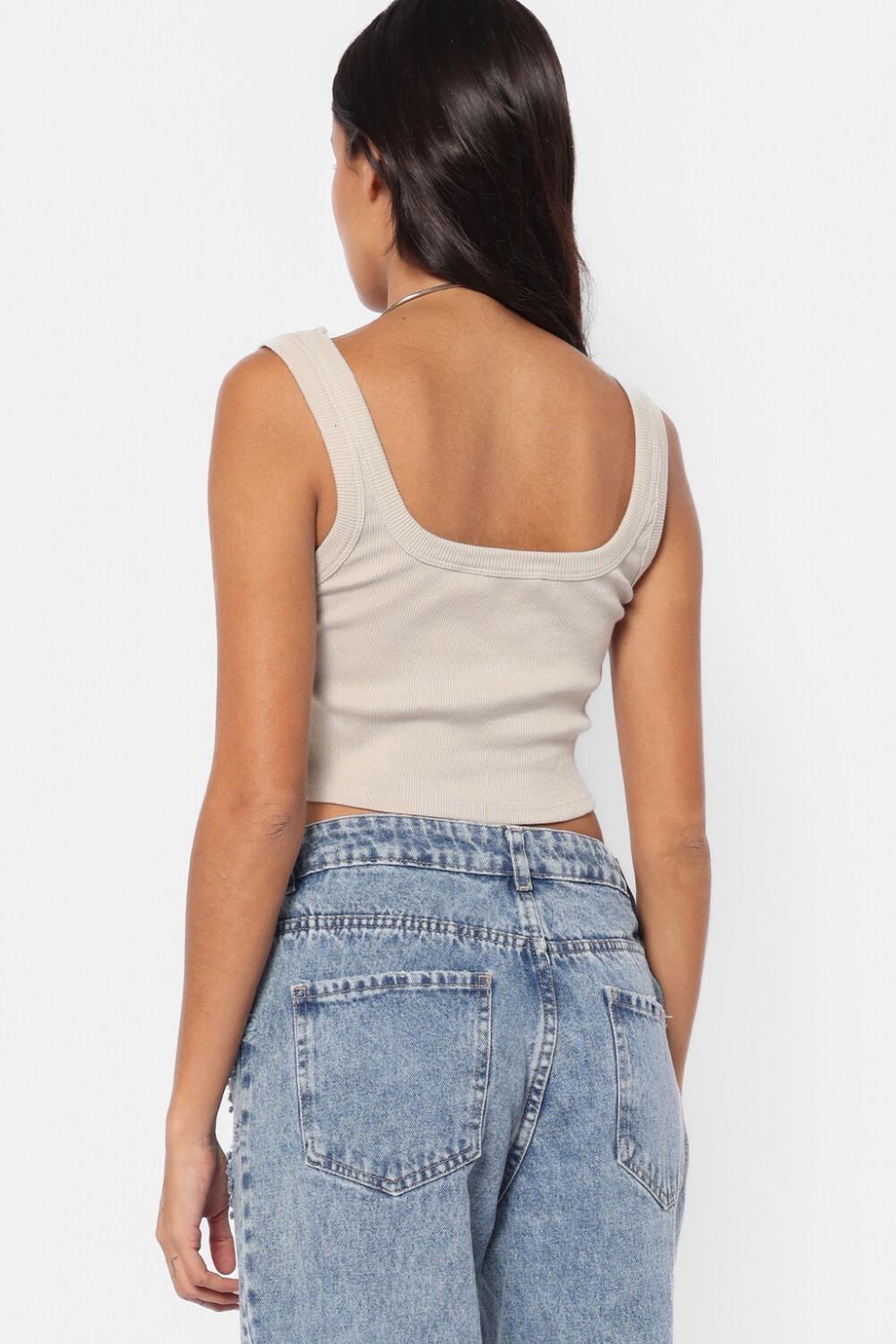 Top Sin Mangas Tiny Gris