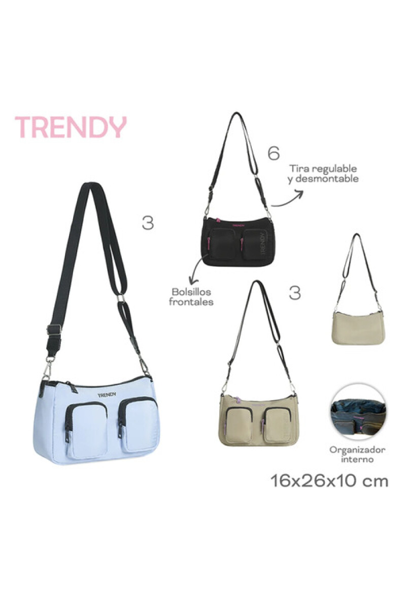 Bandolera Trendy Celeste