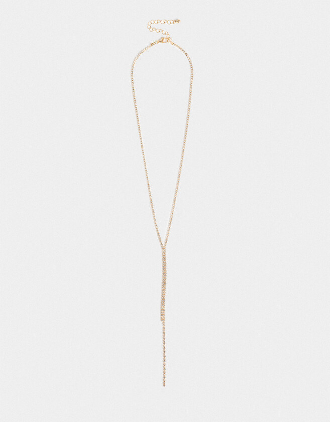 Collares Largos Con strass Largos Con Strass - Dorado