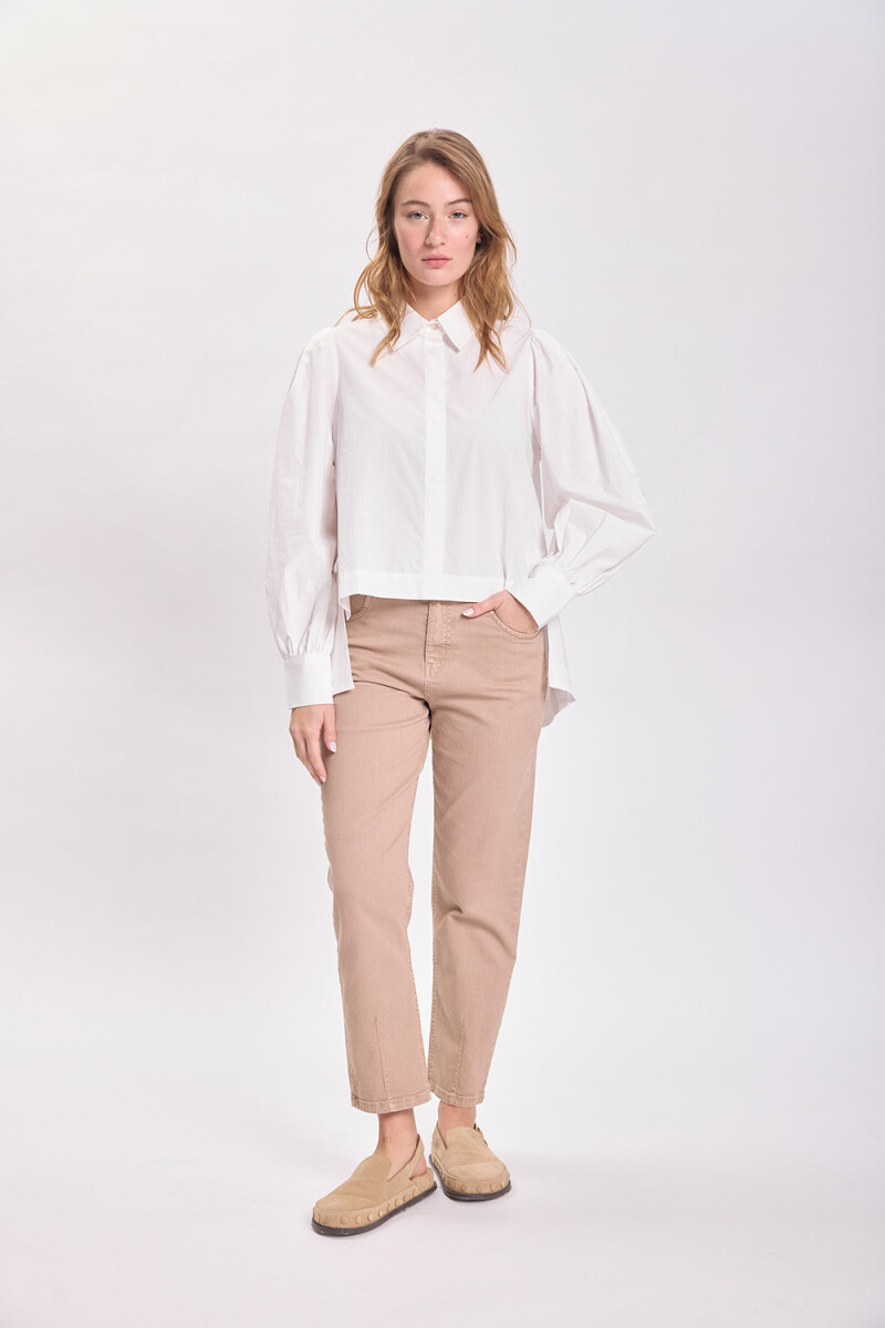 Camisa hombreras Blanco
