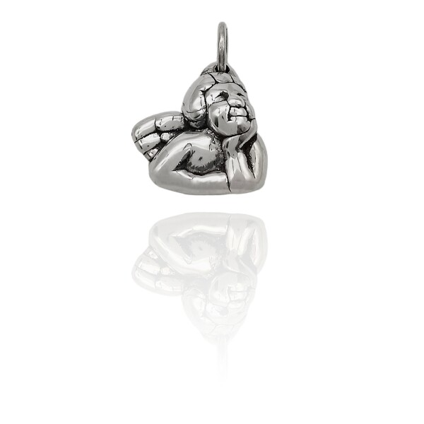Dije Angel de la Guarda-Plata 925 inflada-Sin piedra-CP3015 Sinpiedra