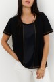 REMERA SATEN NEGRO