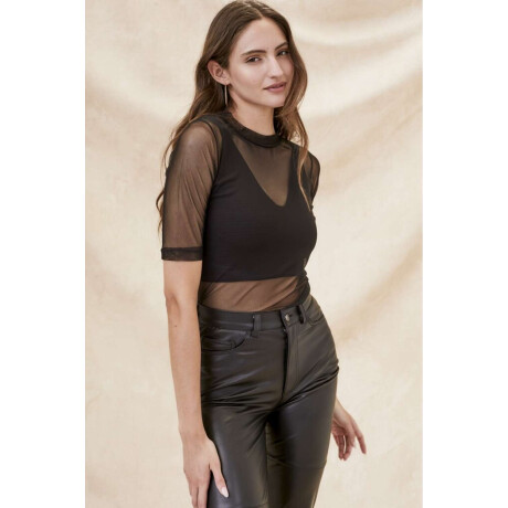 Polera Tul Negro