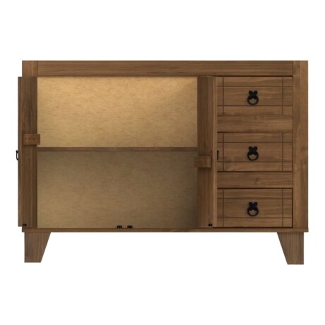 Bajo Mesada 2 Puertas 3 Cajones Linea Naturale Roble