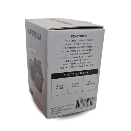 Válvula de Bola PVC 1" - 24V Imperium Controls Válvula de Bola PVC 1" - 24V Imperium Controls