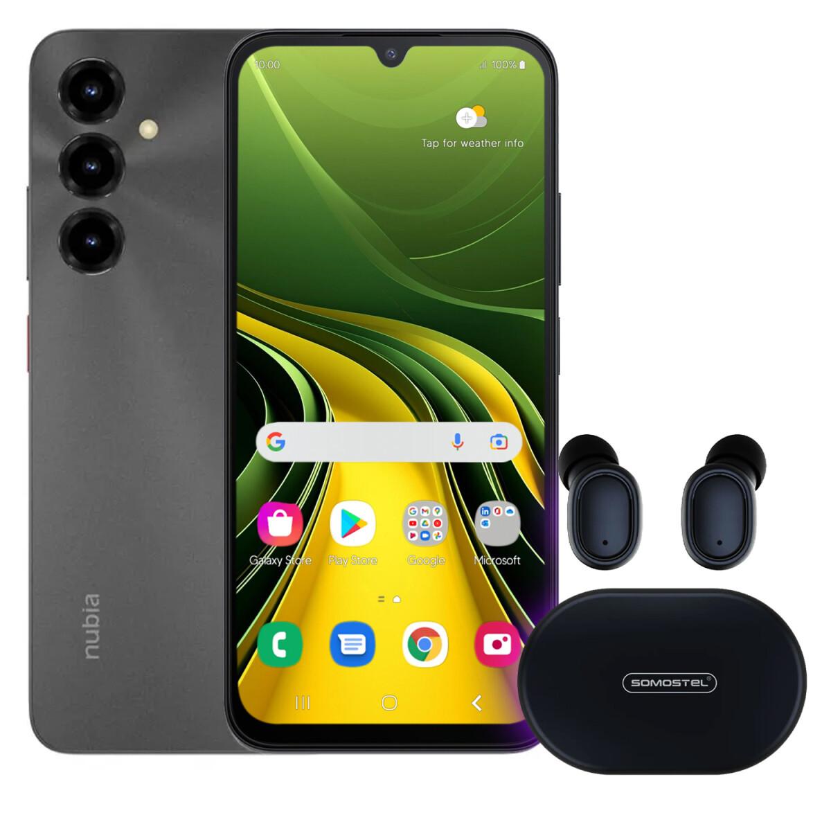 Zte Blade V80 Max 14gb (4+10gb) Ram 256gb 4g + Regalo - PK ZTE BLADE V80 MAX 14/256 NEGRO + REGA 