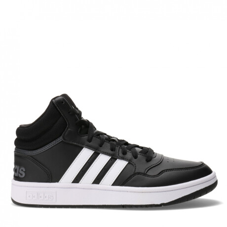 Championes de Hombre Adidas Hoops 3.0 Mid Classic Vintage Negro - Blanco