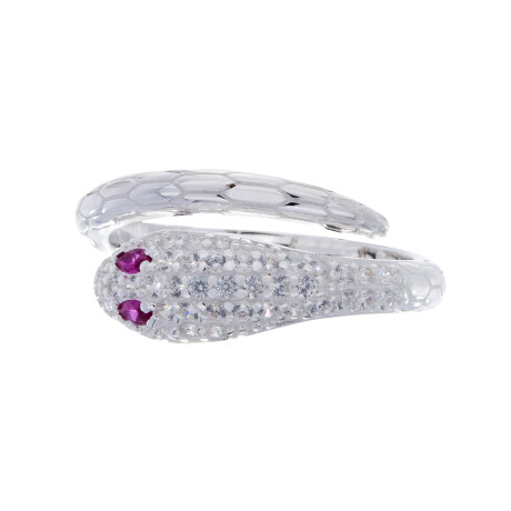 Anillo de plata 925 con circonias, VIBORA. Anillo de plata 925 con circonias, VIBORA.