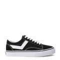 Championes Unisex PONY Casual Lona Gamuza Negro - Blanco