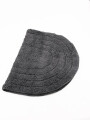 ALFOMBRA DE BAÑO OVAL COTTON GRIS