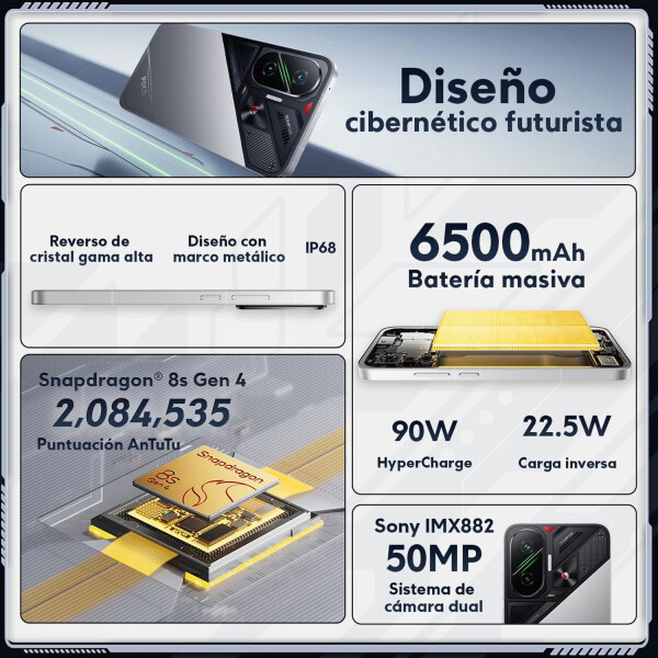 Xiaomi Poco F7 12gb Ram 512gb 5g 50mpx 4k + Regalo PK POCO F7 12/512 NEGRO + REGALO