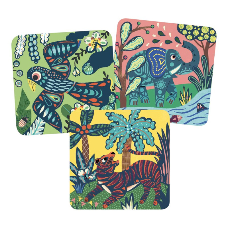 Láminas Para Raspar Animales Grandes Djeco Láminas Para Raspar Animales Grandes Djeco