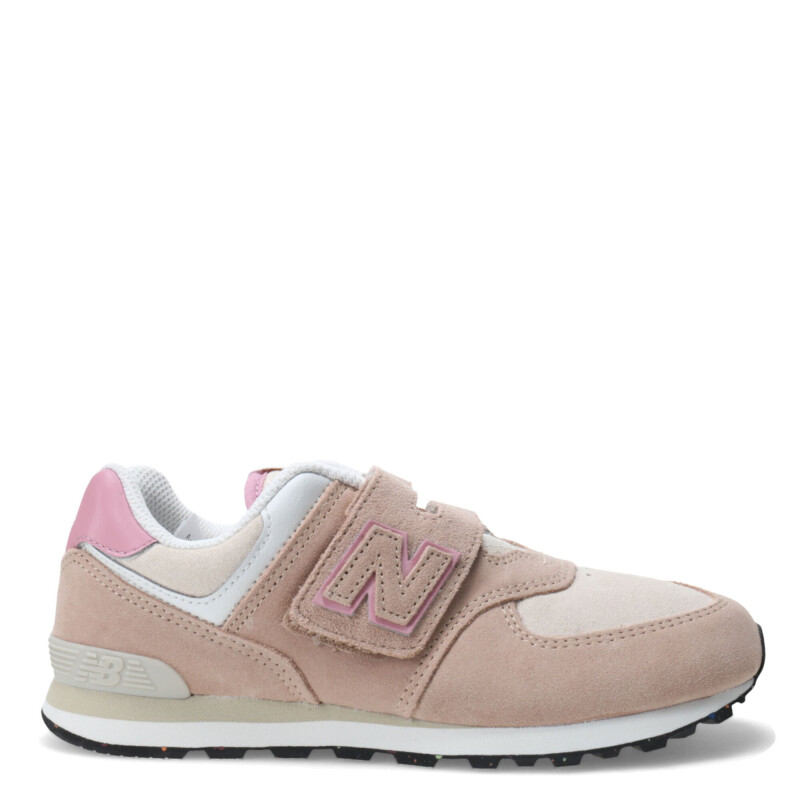 Championes Infantiles New Balance Lifestyle Velcro 574 Camel - Beige - Rosado