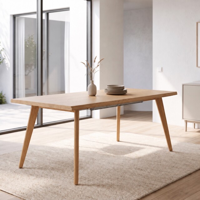 MESA DE COMEDOR MDF RECTANGULAR EXTENSIBLE MADERA EXTENSIBLE MESA DE COMEDOR MDF RECTANGULAR EXTENSIBLE MADERA EXTENSIBLE
