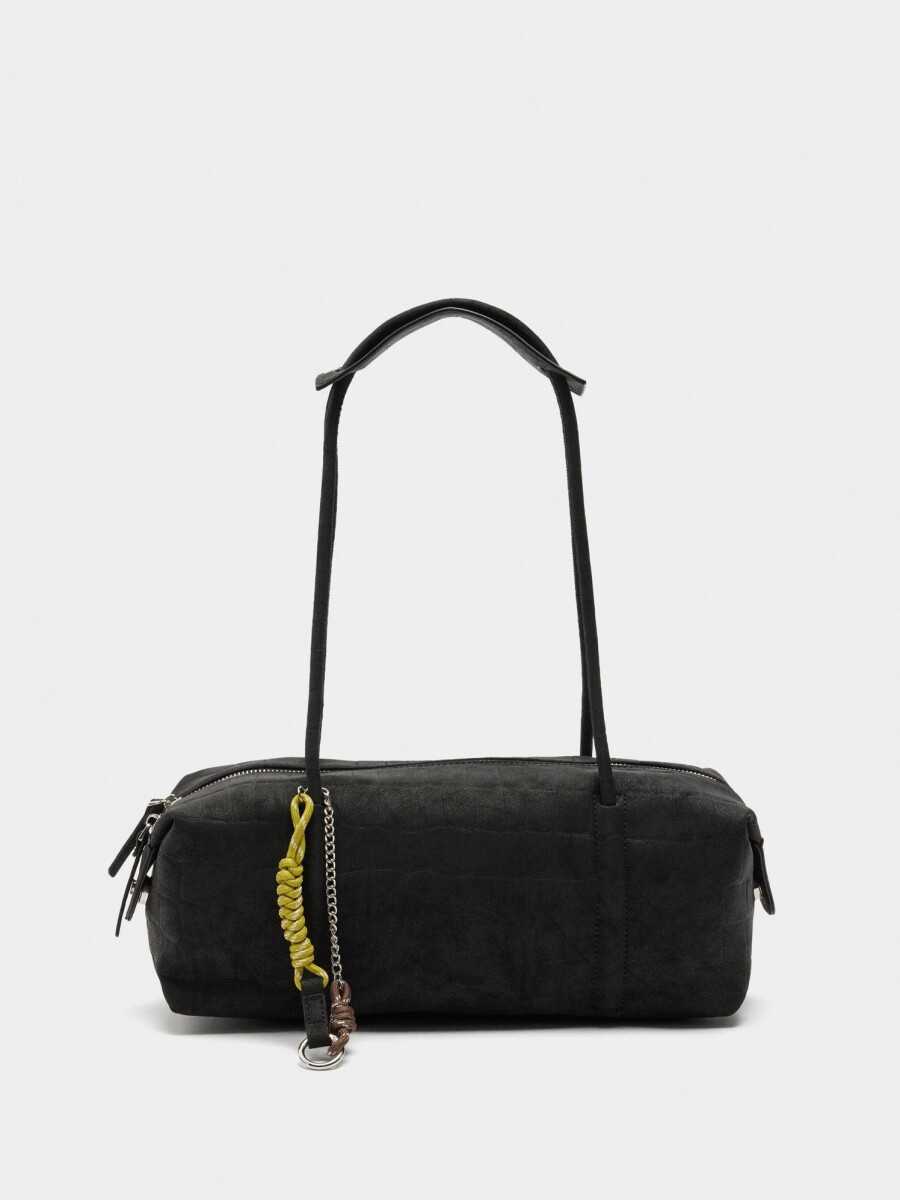 Bolso De Hombro Grabado Animal negro
