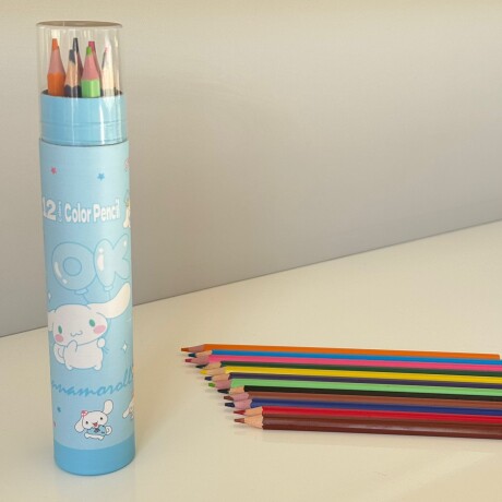 Tubo De Lápices X12 Colores Tubo De Lápices X12 Colores