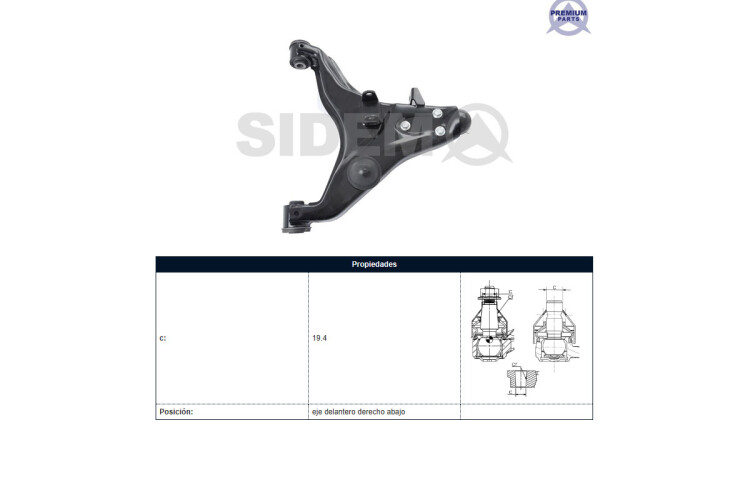 Parilla De Suspension Del Mitsubishi L200, Toyota Hilux 07-17 Der Parilla De Suspension Del Mitsubishi L200, Toyota Hilux 07-17 Der